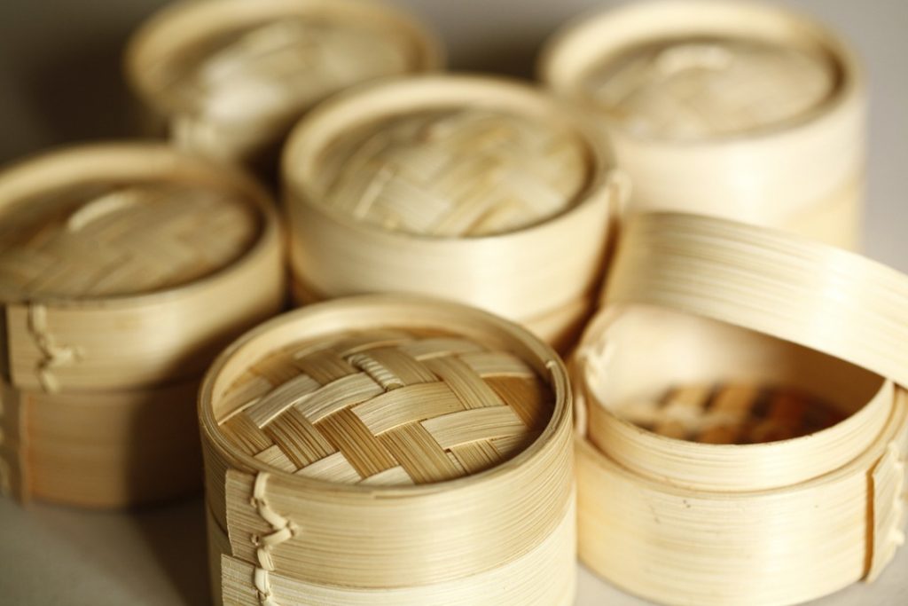 Vaporeras de bambú
